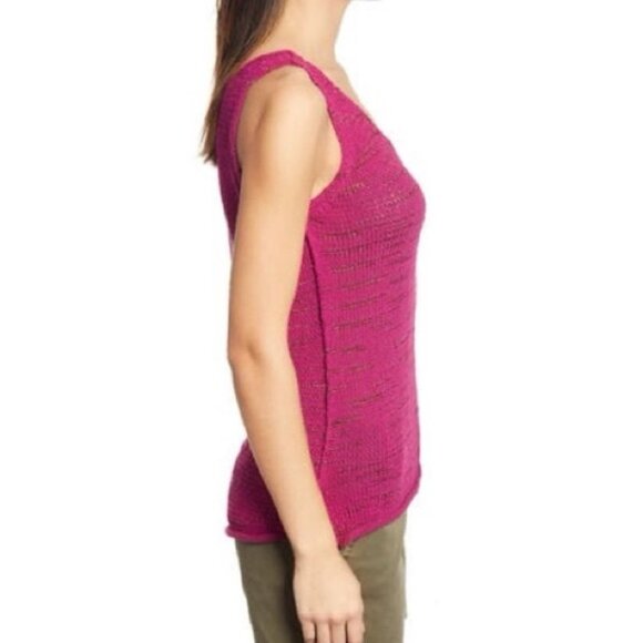 Caslon Sweater Purple Fuchsia Tank Top - Picture 2 of 8